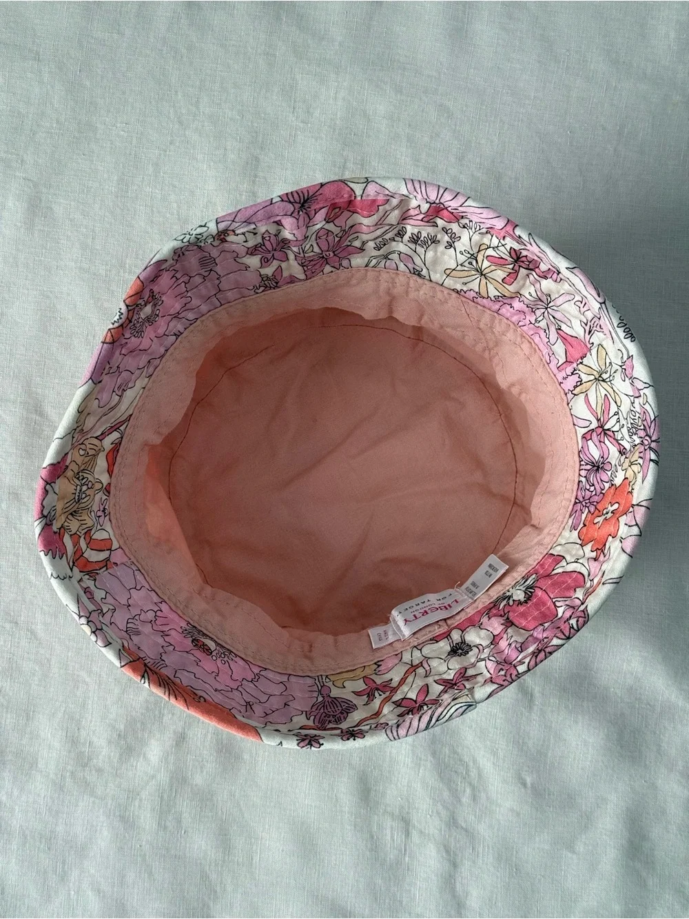 Liberty London x Target Pink Floral Sun Hat - Boho Hippie 70s Floral Bucket Hat